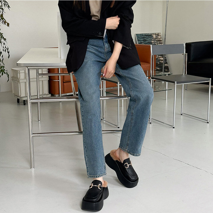 ローファー サンダル ビットモチーフ 厚底 ウェッジソール フラット レディース 黒 ブラック ファー モコモコ おじ靴 革靴 オックスフォード 靴 婦人靴 韓国