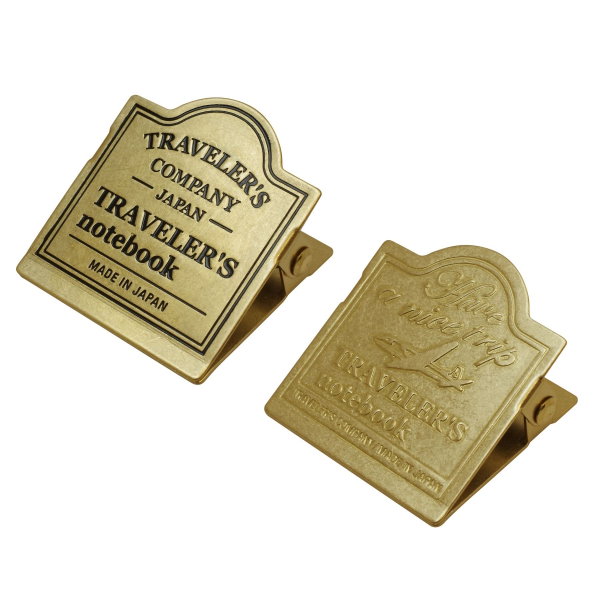 トラベラーズノート TRAVELER'S Notebook ブラスクリップ TRCロゴ柄