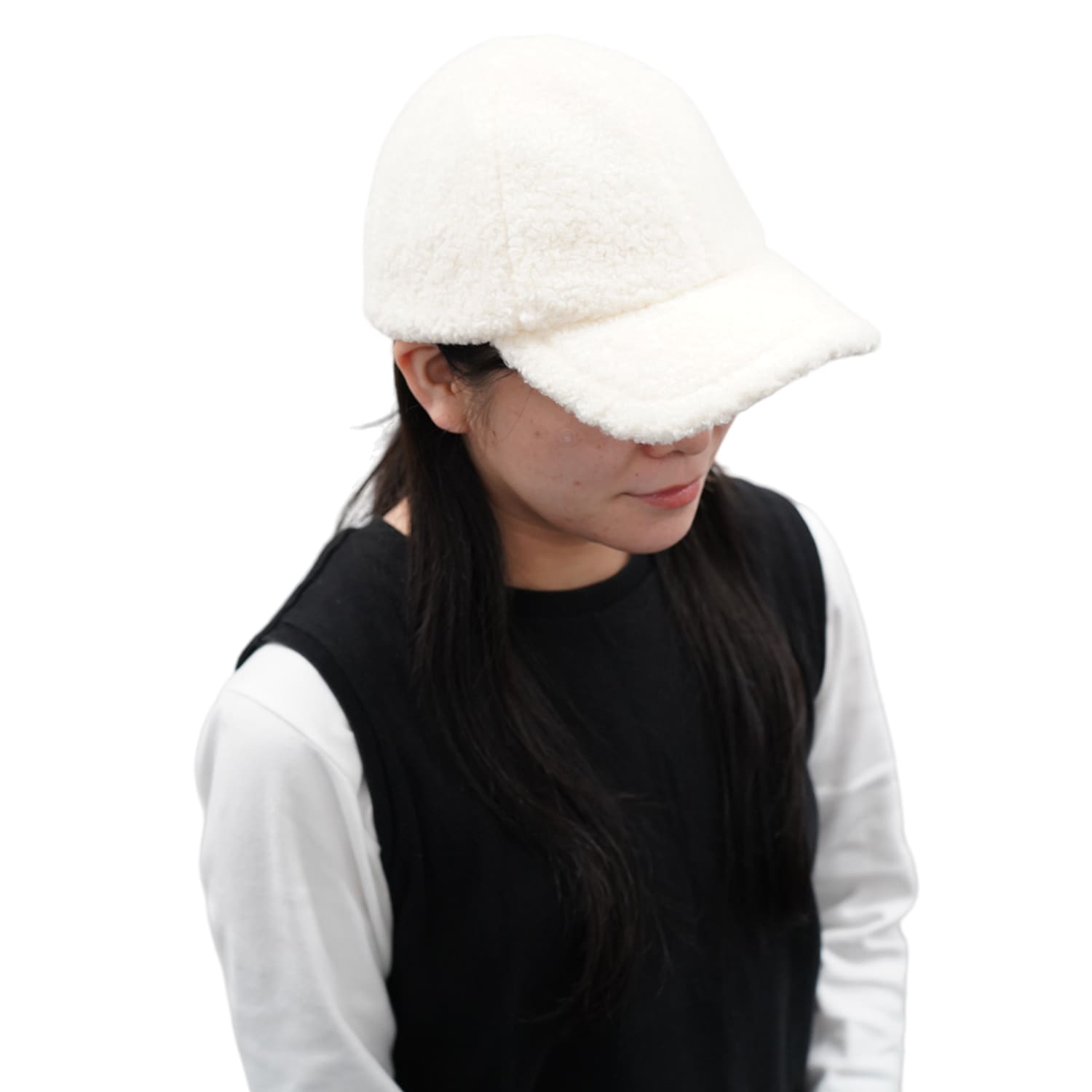 ランス キャップ 帽子 ボアキャップ レディース 遮光 紫外線対策 4BH 11925