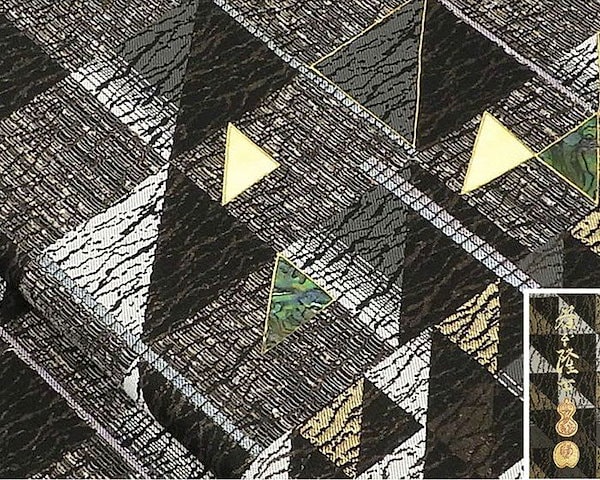 Qoo10] 袋帯 未着用美品 正絹 螺鈿作家 藤本隆