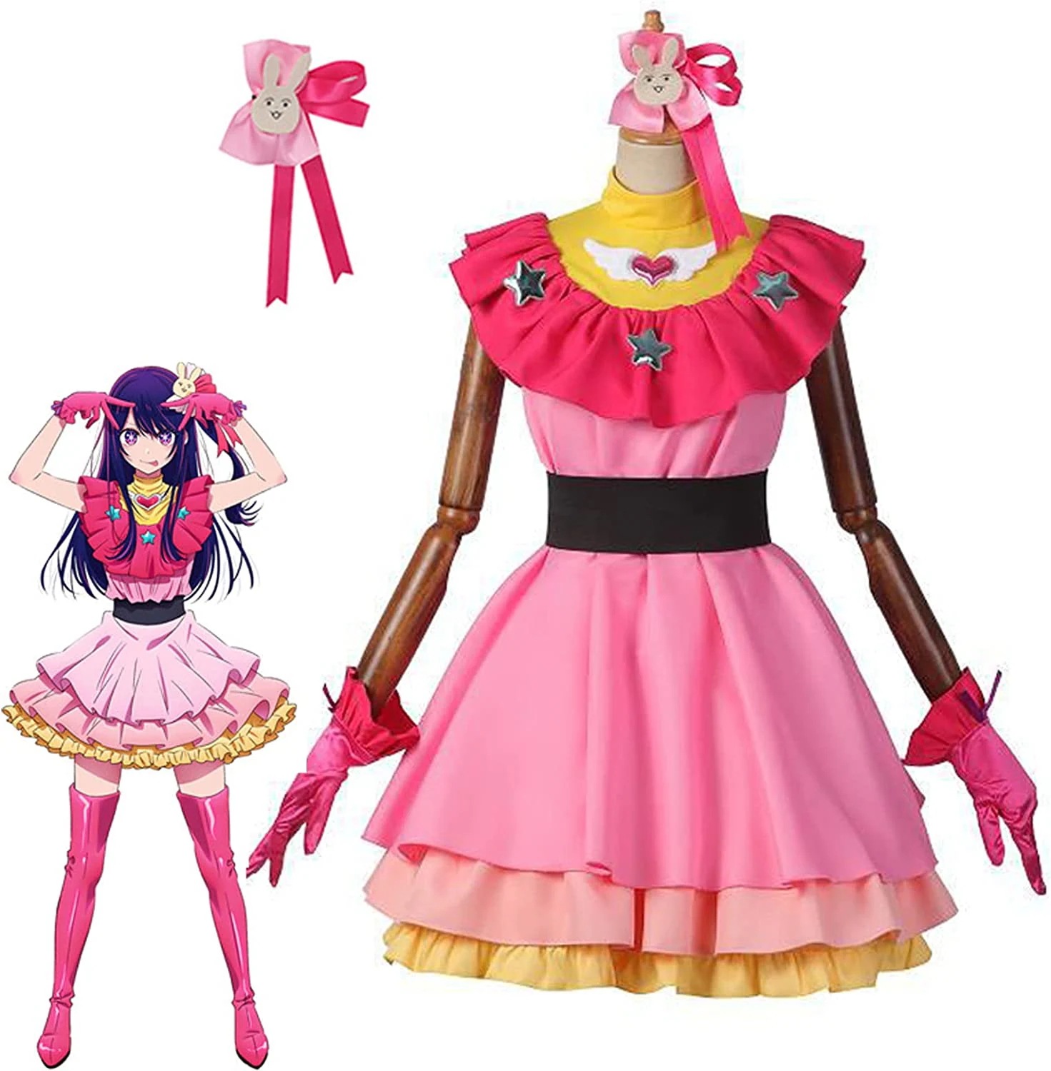 【全シリーズ発売中】 【値引き中】コスチューム アイドル ステージ衣装 セット ウィッグ 有馬かな ルビー 星野アイ コスプレ衣装 推し子