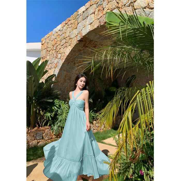 リゾート ワンピース マキシ丈 レディース フレンチ ミント グリーン ホルター ドレス 女性 夏 海辺 フェアリー ロング スカート きれいめ リゾート ワンピース マキシ丈 レディース フレンチ ミント グリーン ホルター ドレス 女性 夏 海辺 フェアリー ロング スカート きれいめ