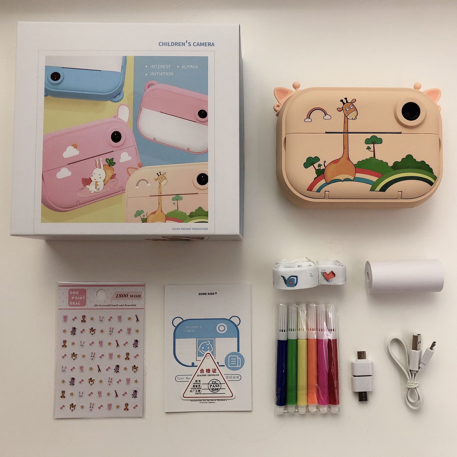 子供のポラロイドプリントデジタルカメラミニ一眼レフデュアルレンズスポーツ写真カメラ玩具 子供のポラロイドプリントデジタルカメラミニ一眼レフデュアルレンズスポーツ写真カメラ玩具