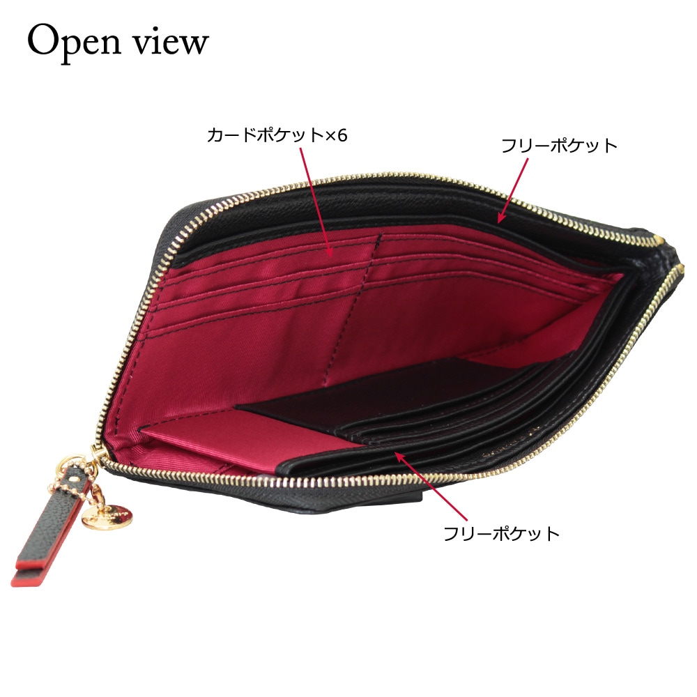 長財布 レディース 本革 ハラコ 薄マチ 小銭入れ カード入れ 可愛い フラグメントケース 可愛い