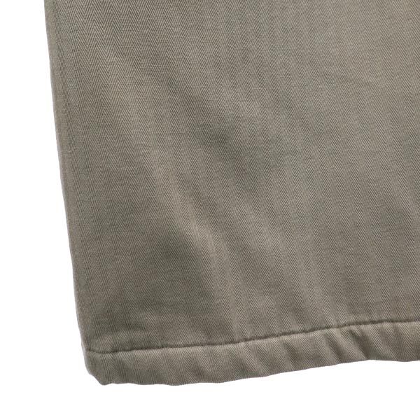 フランス製 モッズコート M カーキ系 裏キルティング メンズ