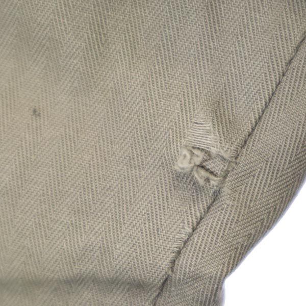 フランス製 モッズコート M カーキ系 裏キルティング メンズ