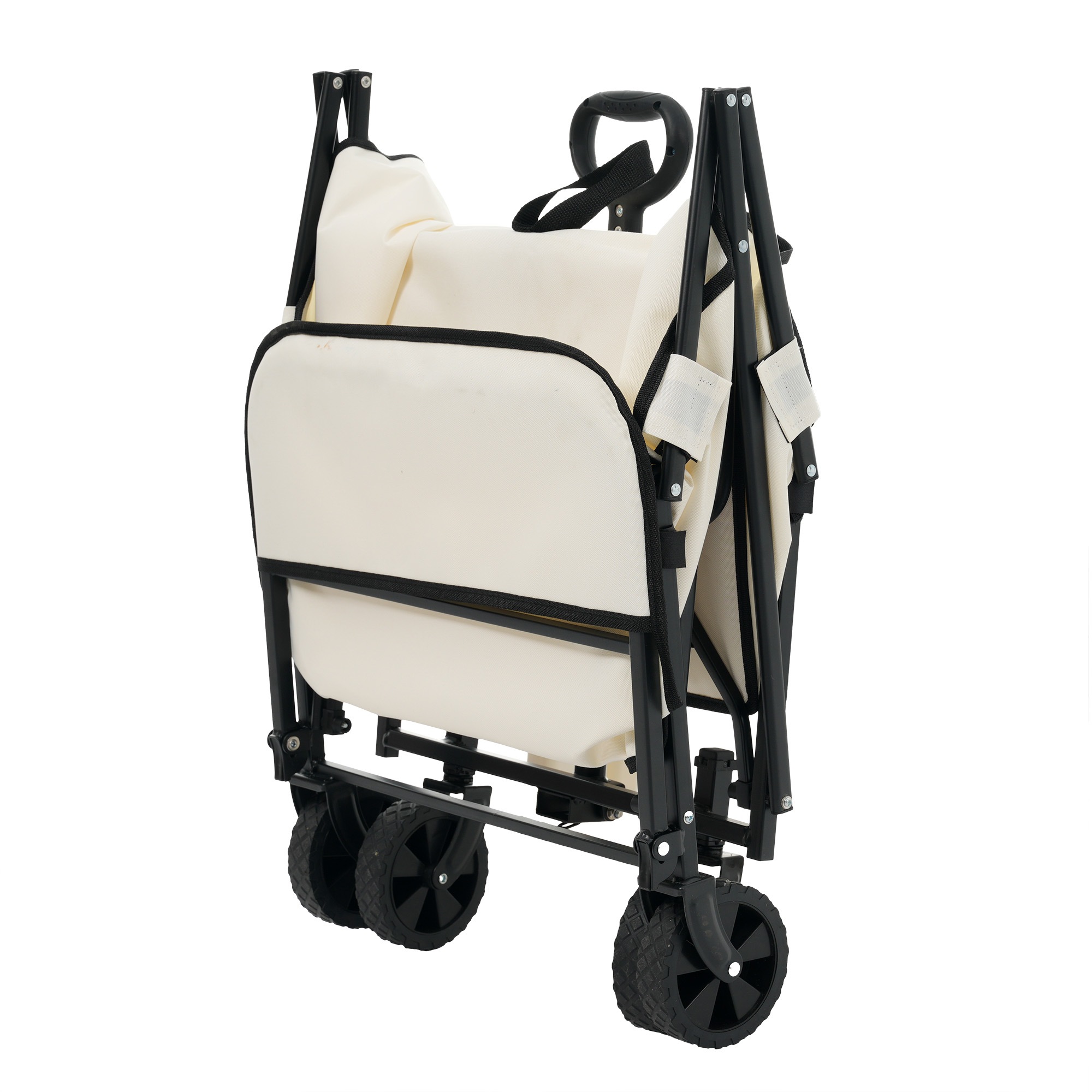 【ホワイト】キャリーワゴン アウトドアワゴン 後ろ開け 折りたたみ コンパクト 【ホワイト】キャリーワゴン アウトドアワゴン 後ろ開け 折りたたみ コンパクト