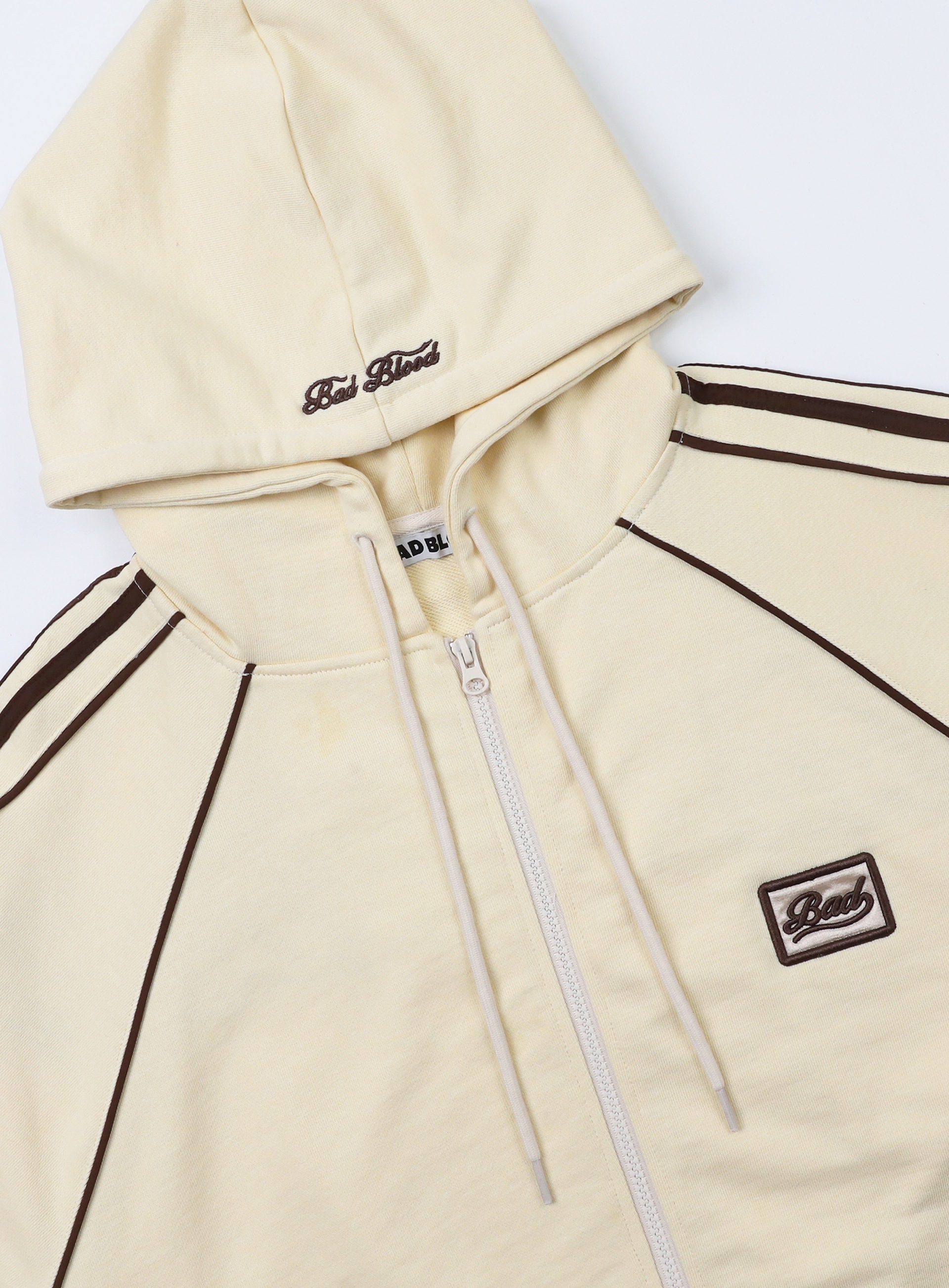 【BADBLOOD】 BILLY HOOD ZIP-UP : BANANA MILK 【BADBLOOD】 BILLY HOOD ZIP-UP : BANANA MILK