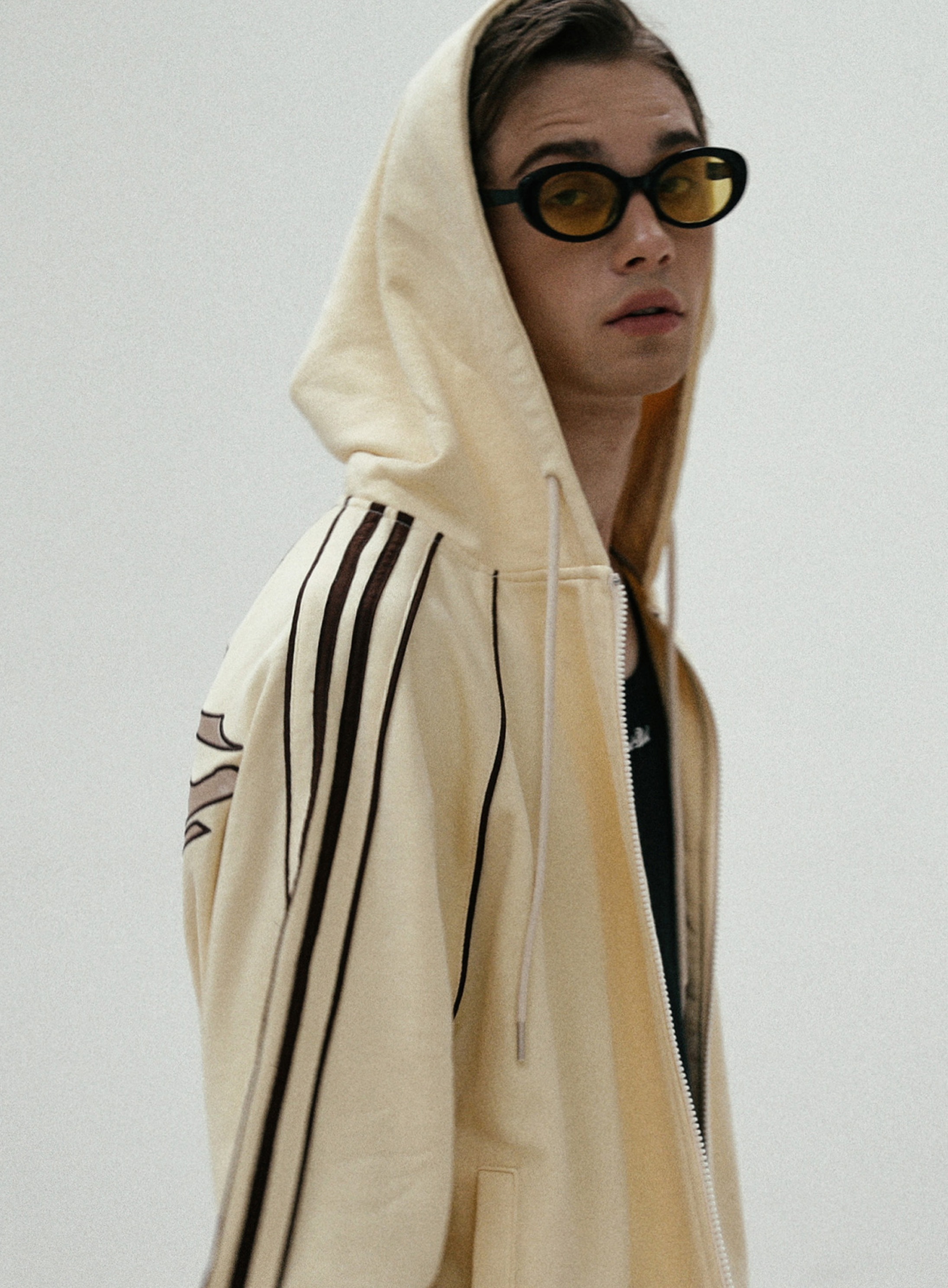 【BADBLOOD】 BILLY HOOD ZIP-UP : BANANA MILK 【BADBLOOD】 BILLY HOOD ZIP-UP : BANANA MILK