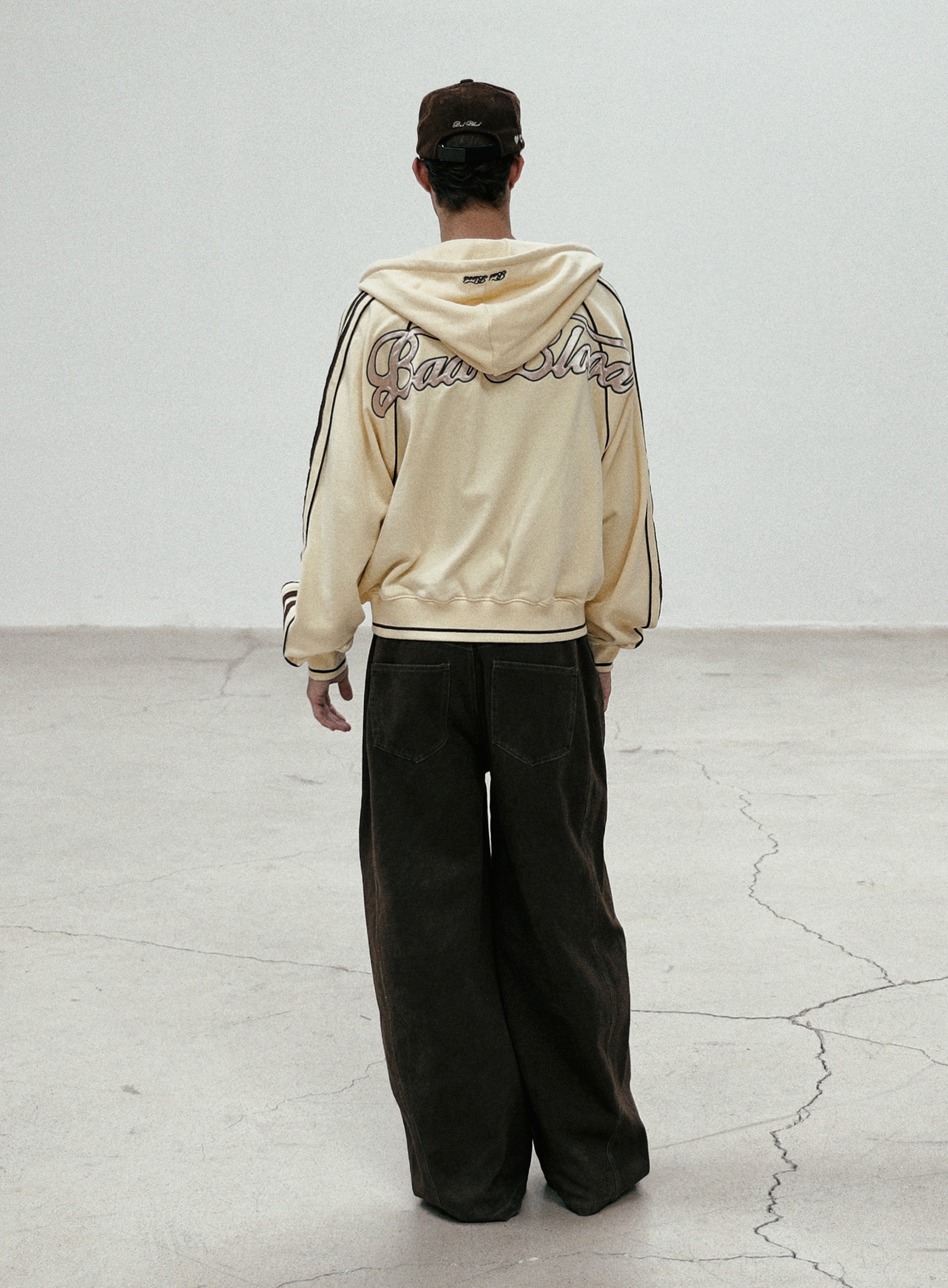 【BADBLOOD】 BILLY HOOD ZIP-UP : BANANA MILK 【BADBLOOD】 BILLY HOOD ZIP-UP : BANANA MILK