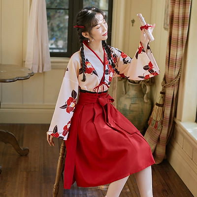 Qoo10] 【快速出荷】大正ロマン 着物 花柄 卒業