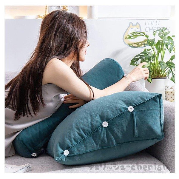 ✨２点セット❤背もたれクッション✨グレー❤ストレスフリー✨未使用❤送料込み✨ 楽天市場】送料無料 背もたれ クッション ベッド 三角クッション