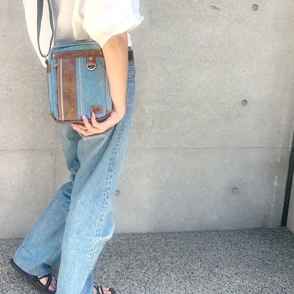 Qoo10] lee ショルダーバッグ デニムバッグ 斜め掛け