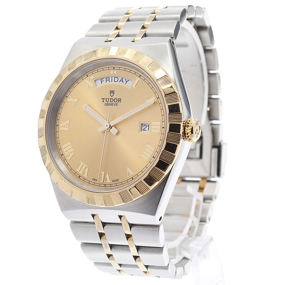 チュードル TUDOR 28603 ロイヤル デイデイト YGコンビ 自動巻き メンズ _891462【中古】 チュードル TUDOR 28603 ロイヤル デイデイト YGコンビ 自動巻き メンズ _891462【中古】