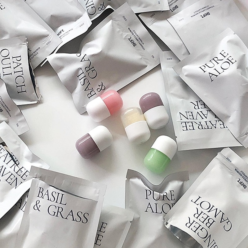 【韓国人気の】ホームケアアロマテラピー ビタミンシャワー 2重フィルター カプセルシャワー器+香り ビタミンカプセル2個+浄水フィルター