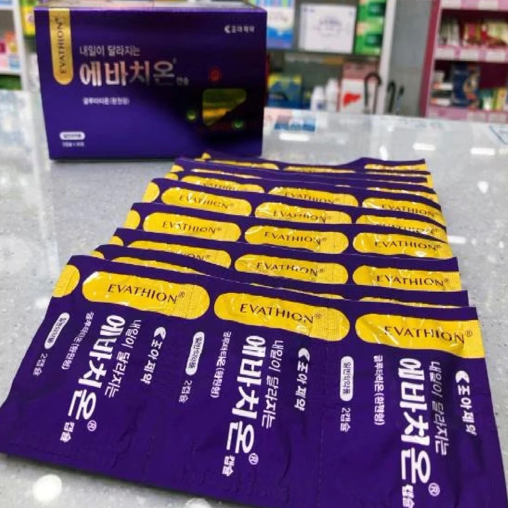 【正規品】エバチオン180錠 ＋ 柳韓洋行(ユハン)ビタミンC 1000mg 100錠 ／トーンアップ グルタチオン 飲むグルタチオン 白玉点滴