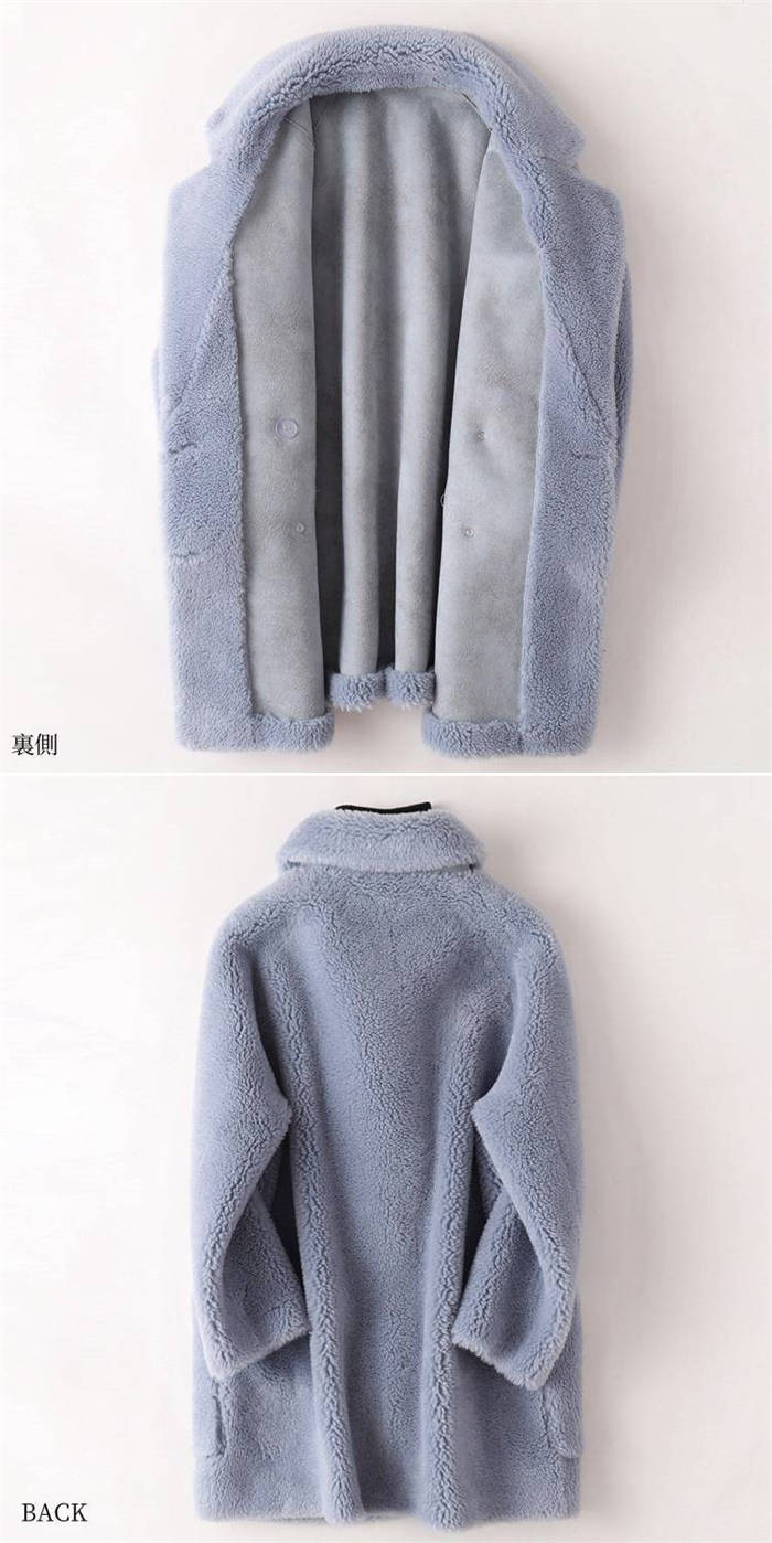 ボア コート レディース 新作 ボアコート ムートン 長袖 無地 ロングコート 厚手 ウール フェイクファー アウター 前開き トップス ゆったり 大人 防寒 暖かい 秋 冬 エレガント 折り襟 大き