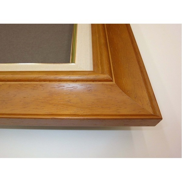 [油額]油絵額/キャンバス額/木製油絵額/茶色油絵額 F12号（606x500mm）「チーク」