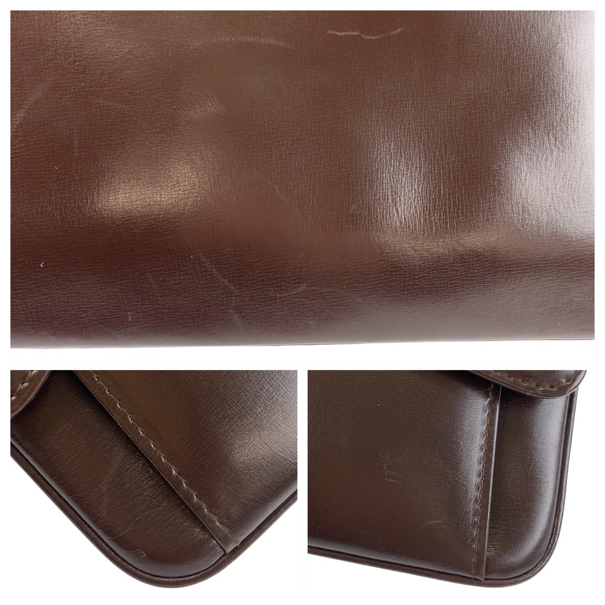 美品 ヴィンテージ ブラウン ゴールド金具 レザー ショルダーバッグ メッセンジャーバッグ レディース 409954 美品 ヴィンテージ ブラウン ゴールド金具 レザー ショルダーバッグ メッセンジャーバッグ レディース 409954