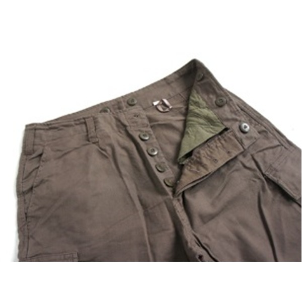 山岳猟兵用 登山パンツ ドイツ連邦国軍 モルスキン ショートパンツ 後染めエンジ Gr6 80cm レプリカ カーゴショーツ