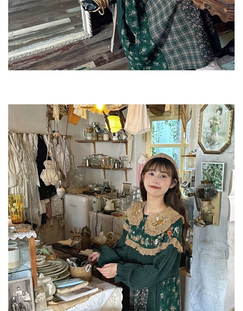 ワンピース レディース 長袖 コーデュロイ フリル ビッグフリエル襟 森ガール 可愛い 春 秋 冬 グリーン ピンク ロングワンピース 異素材 ロリータワンピース 花柄 長袖ワンピース ロリータ ワンピース レディース 長袖 コーデュロイ フリル ビッグフリエル襟 森ガール 可愛い 春 秋 冬 グリーン ピンク ロングワンピース 異素材 ロリータワンピース 花柄 長袖ワンピース ロリータ