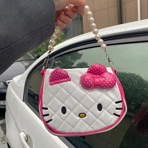 ドジャース ハローキティ クロスボディバック LA & ヘアバンド