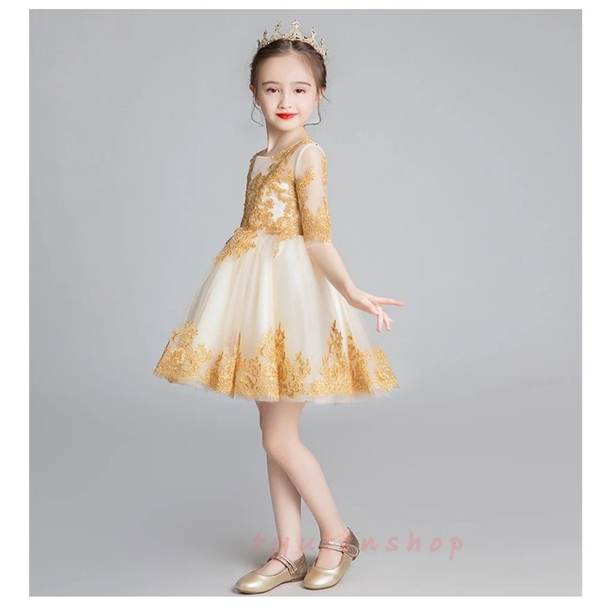 子供ドレス ピアノ演奏会 姫様ワンピース パーティードレス キッズフォーマルドレス結婚式ダンス演出 舞台服フラワーガール ジュニアドレス90cm160cm