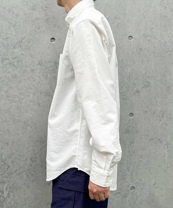 アヴィレックス AVIREX DAILY ベーシック オックスフォード ボタンダウンシャツ メンズ 長袖 シャツ 綿100％ トップス シンプル かっこいい おしゃれ 大人 カジュアルシ