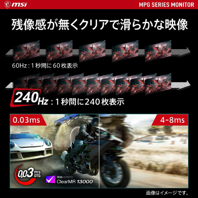 MSI　USB-C対応 ゲーミングモニター ［31.5型 /4K(3840×2160) /ワイド］　MPG 321URX QD-OLED