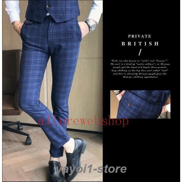 メンズスーツセットチェク柄 ジャケット++パンツ スーツ3点セット 大きいサイズ　ビジネス/フォーマル/パーティー/結婚式　 紳士服