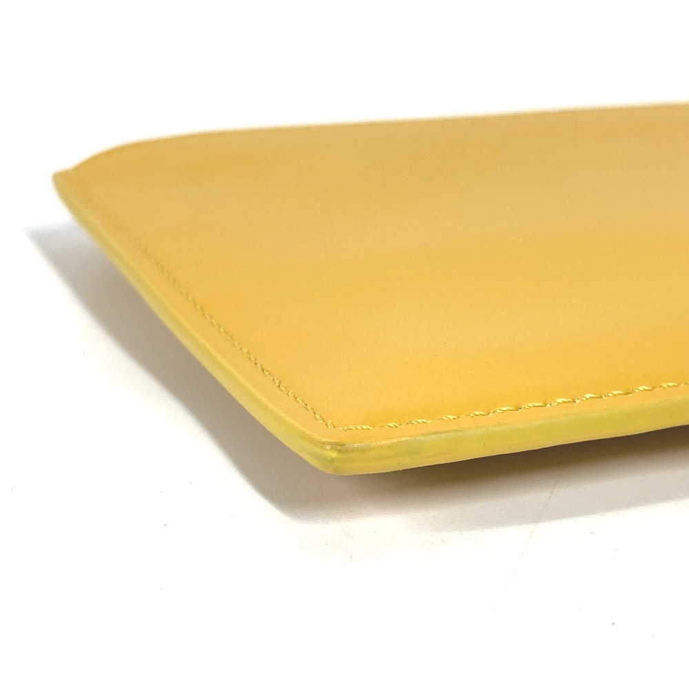 クラッチバッグ 7N0114 ロゴ FFロゴ ポーチバケット カバン ポーチ レザー イエロー クラッチバッグ 7N0114 ロゴ FFロゴ ポーチバケット カバン ポーチ レザー イエロー