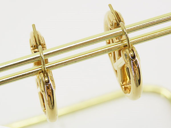 美品ルイヴィトンブックル ドレイユ ルイーズLV サークルフープピアス