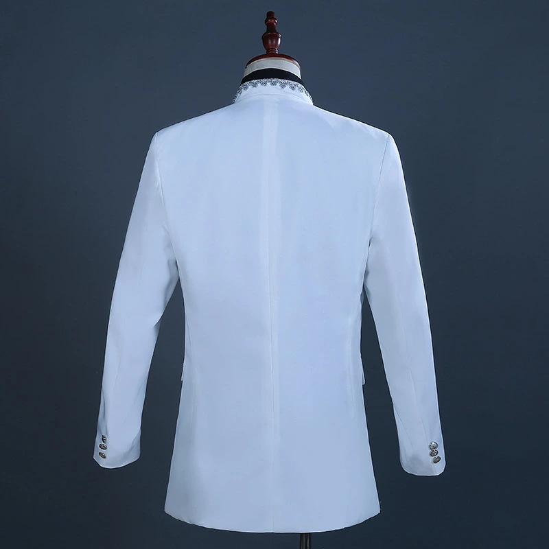 ホワイト メンズ スーツ スーツセット 上下セット タキシード メンズ タキシード パンツ 演出服 フォーマル 結婚式/パーティ/司会 ジャケットズボン セットアップ ホワイト メンズ スーツ スーツセット 上下セット タキシード メンズ タキシード パンツ 演出服 フォーマル 結婚式/パーティ/司会 ジャケットズボン セットアップ