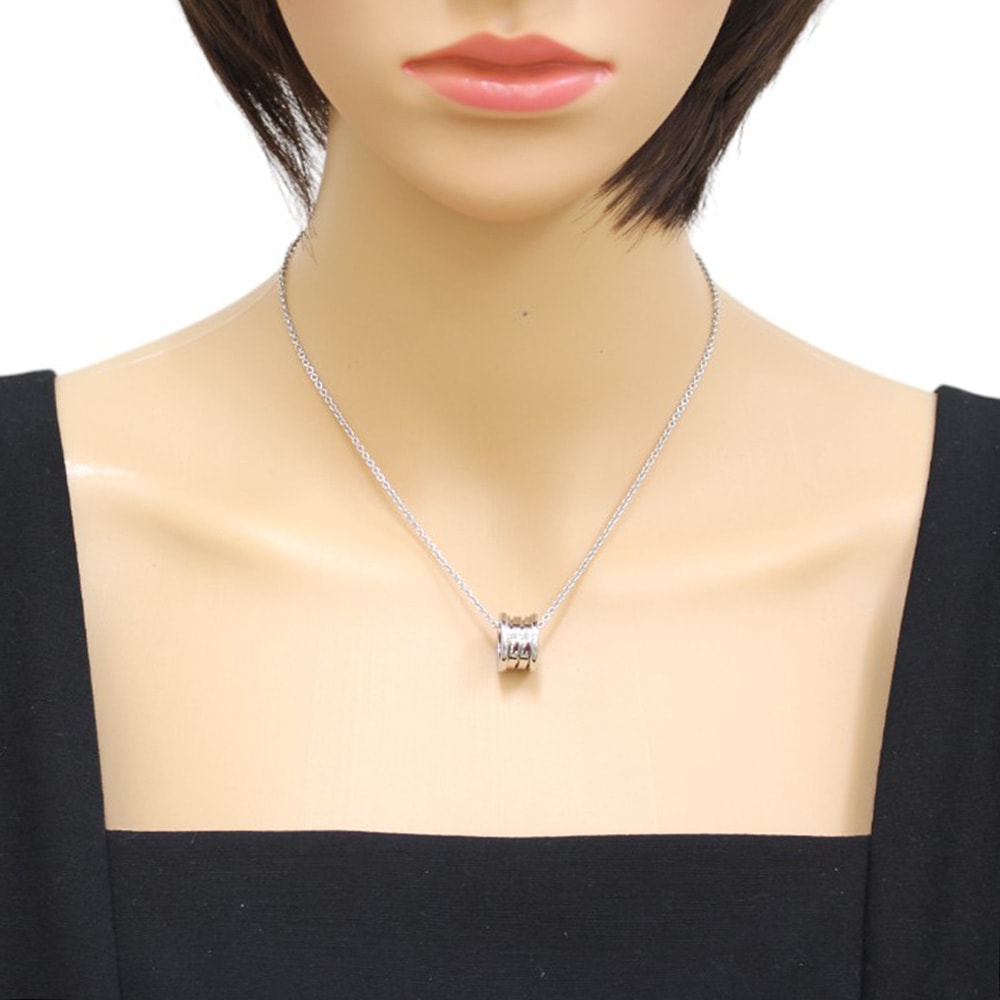 ブルガリ B-zero ネックレス 18金 K18ホワイトゴールド BVLGARI 中古 美品