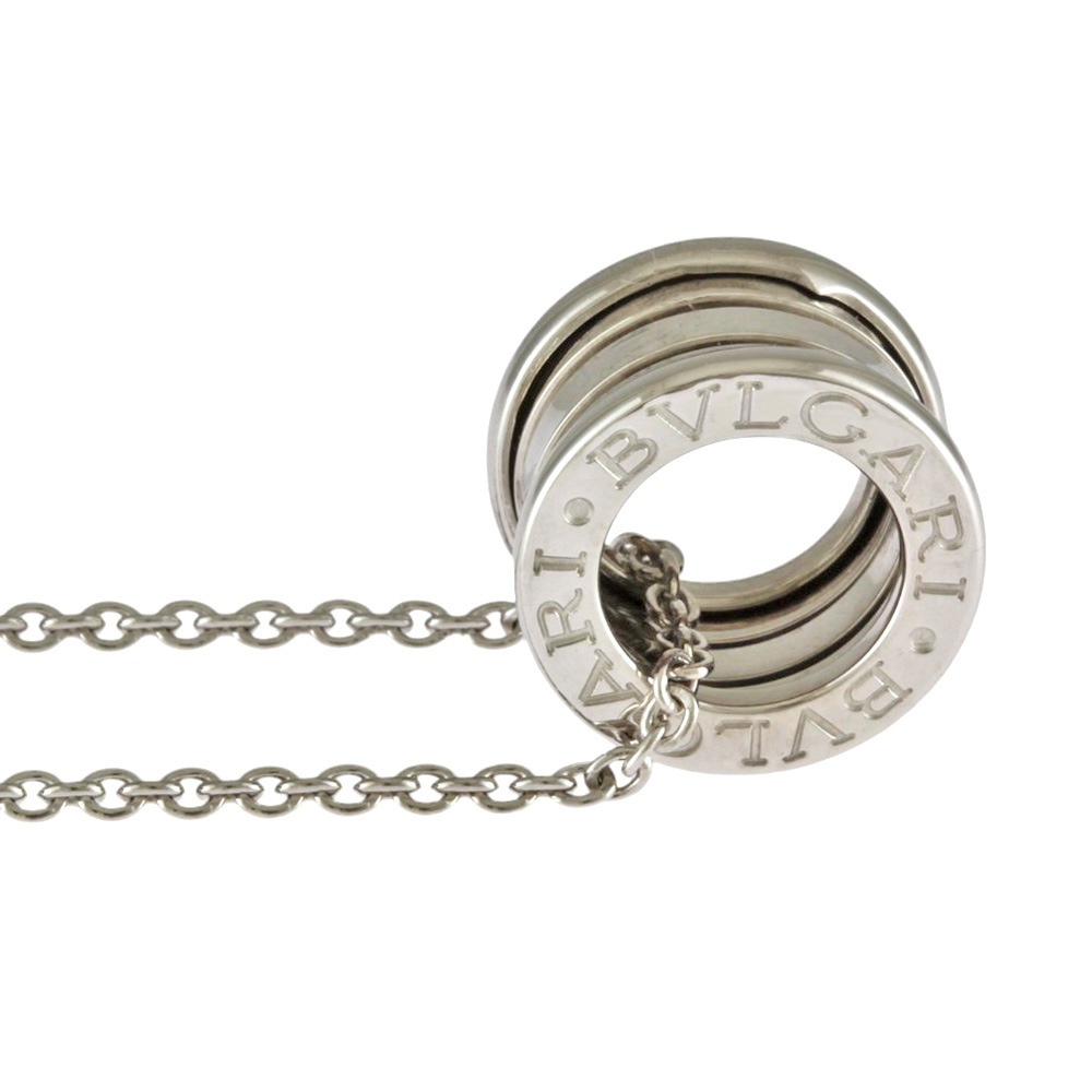ブルガリ B-zero ネックレス 18金 K18ホワイトゴールド BVLGARI 中古 美品