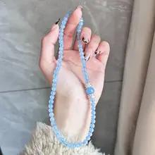 オリジナルナチュラルシーブルーサファイアブレスレット二重丸白強化女性のジュエリーハンドチェーンファッションアクセサリー オリジナルナチュラルシーブルーサファイアブレスレット二重丸白強化女性のジュエリーハンドチェーンファッションアクセサリー