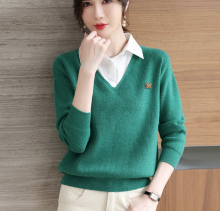 トップス デート シャツ ブラウス カットソー ニットソー セーター 袖あり 長袖 かわいい 大人可愛い きれいめ シンプル カジュアル 大人 上品 おしゃれ お洒落 主役級 存在感 春 秋 冬