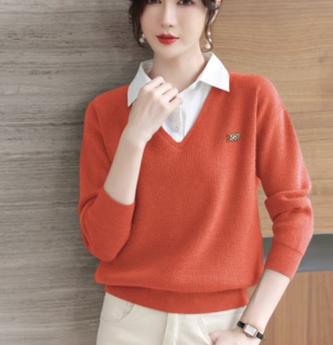 トップス デート シャツ ブラウス カットソー ニットソー セーター 袖あり 長袖 かわいい 大人可愛い きれいめ シンプル カジュアル 大人 上品 おしゃれ お洒落 主役級 存在感 春 秋 冬