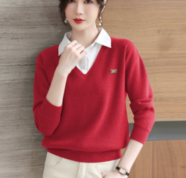 トップス デート シャツ ブラウス カットソー ニットソー セーター 袖あり 長袖 かわいい 大人可愛い きれいめ シンプル カジュアル 大人 上品 おしゃれ お洒落 主役級 存在感 春 秋 冬