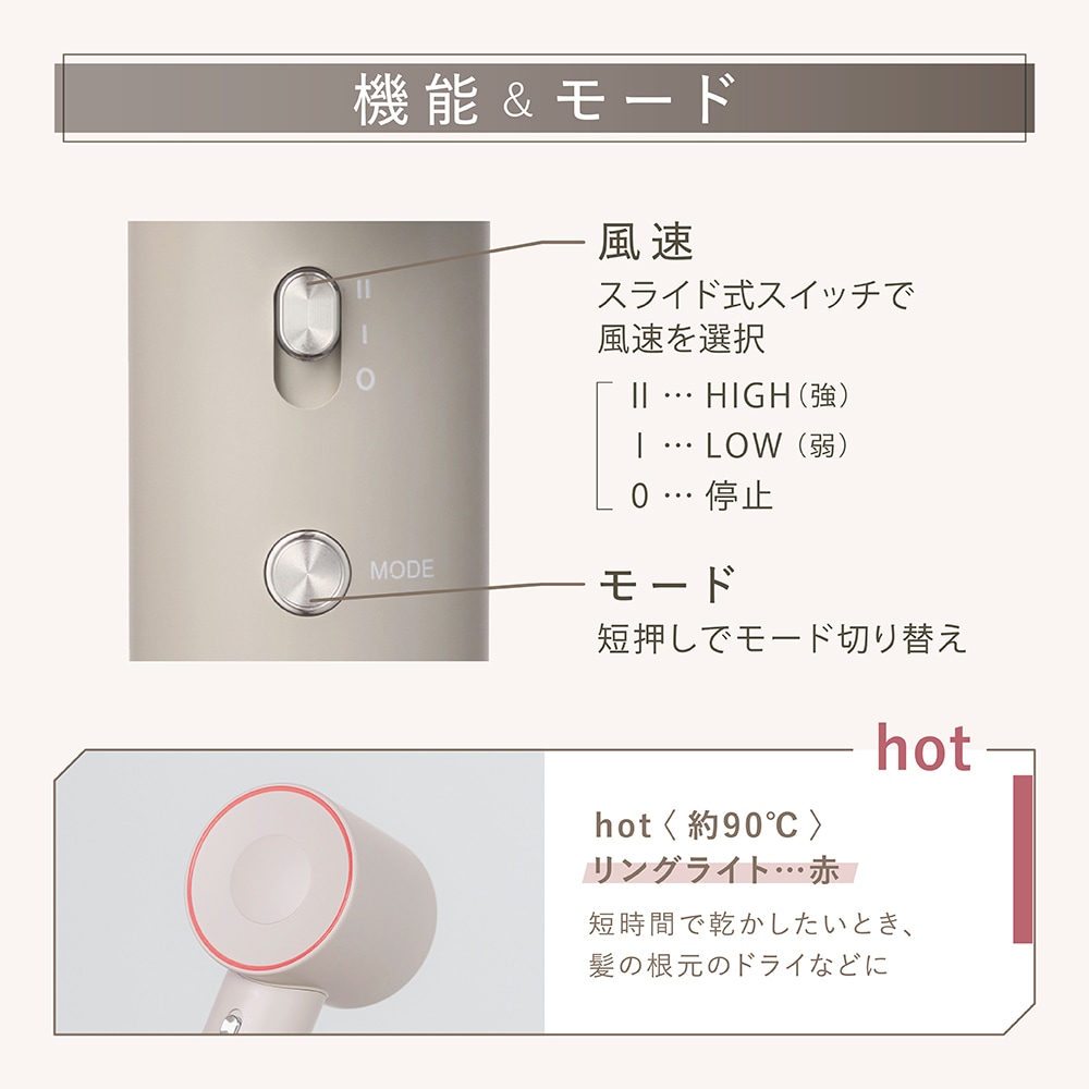 【LINKA】 リンカ エアリーブロウ 潤いツヤ 美髪 マイナスイオン ドライヤー 速乾 超軽量 メーカー直送