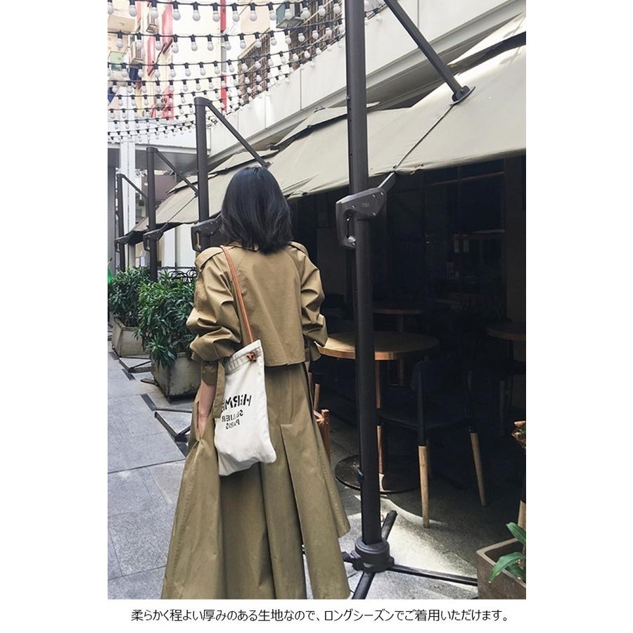春コート レディース スプリングコート トレンチコート 無地 マキシ丈 長袖 ゆったり オシャレ アウター 春 夏 秋 2019春新作