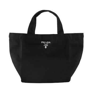 最新 PRADA プラダ ロゴプレート ノベルティ トート ホワイト