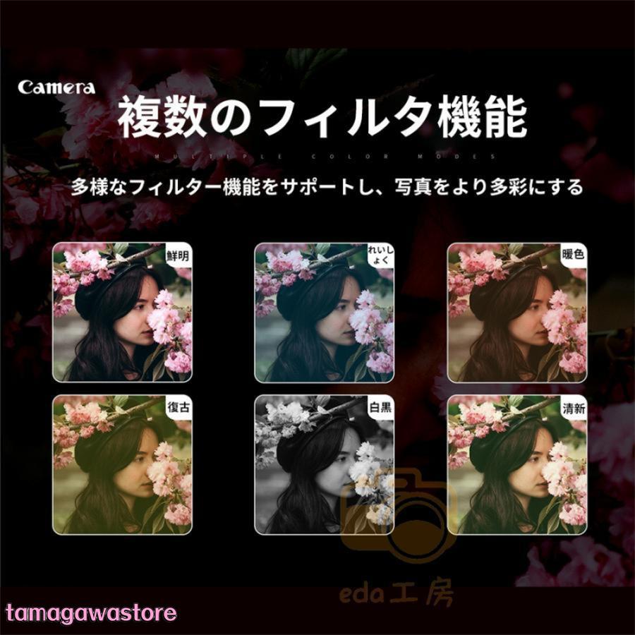 【即納】ビデオカメラ 6400万画素 4K DVビデオカメラ デジタルカメラ 安い 一眼レフ IRナイトビジョン 16倍ズーム 電子手ブレ補正 F=2.7大絞り 3インチ画面 WIFI対応