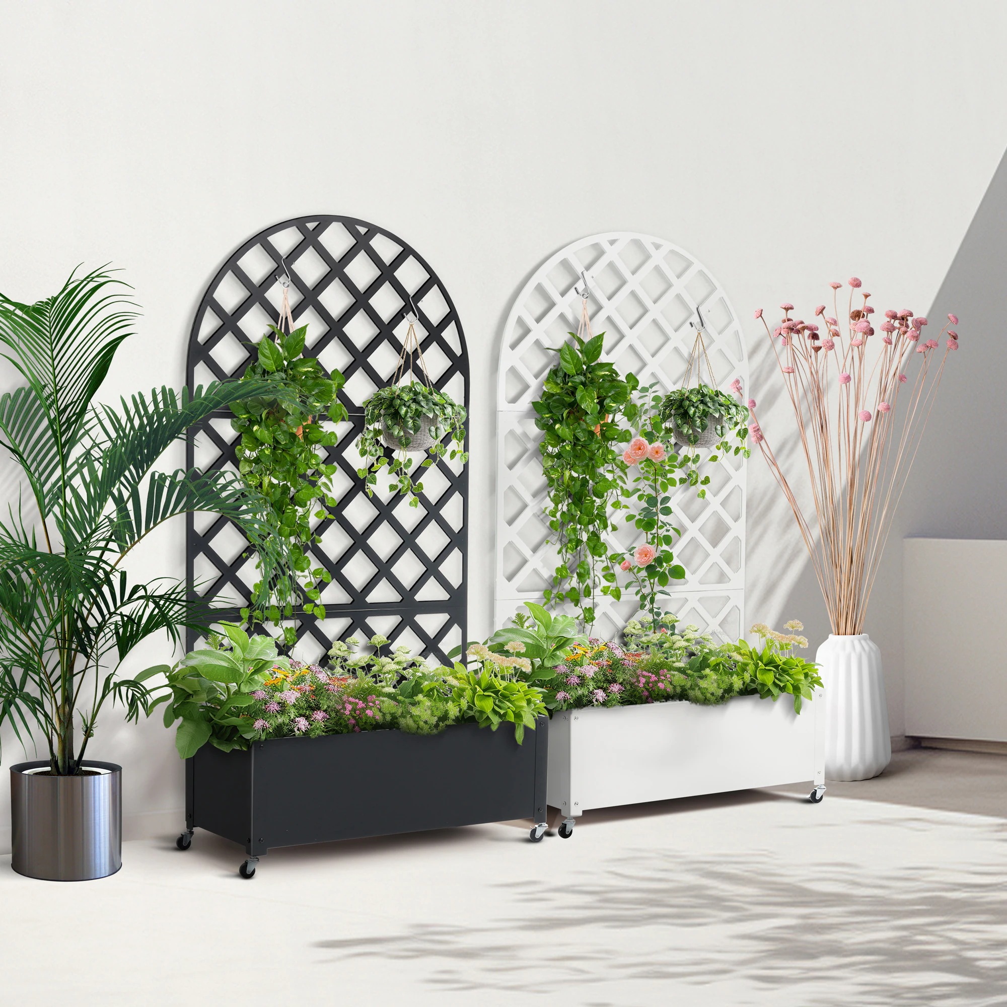 1916フェンス プランター付き 目隠し プランター付き 電着塗装 キャスター付き 簡単設置 90*40*170cm 園芸用品 プランター ガーデンラティス プランターボックス 花壇フェンス ガーデニ 1916フェンス プランター付き 目隠し プランター付き 電着塗装 キャスター付き 簡単設置 90*40*170cm 園芸用品 プランター ガーデンラティス プランターボックス 花壇フェンス ガーデニ
