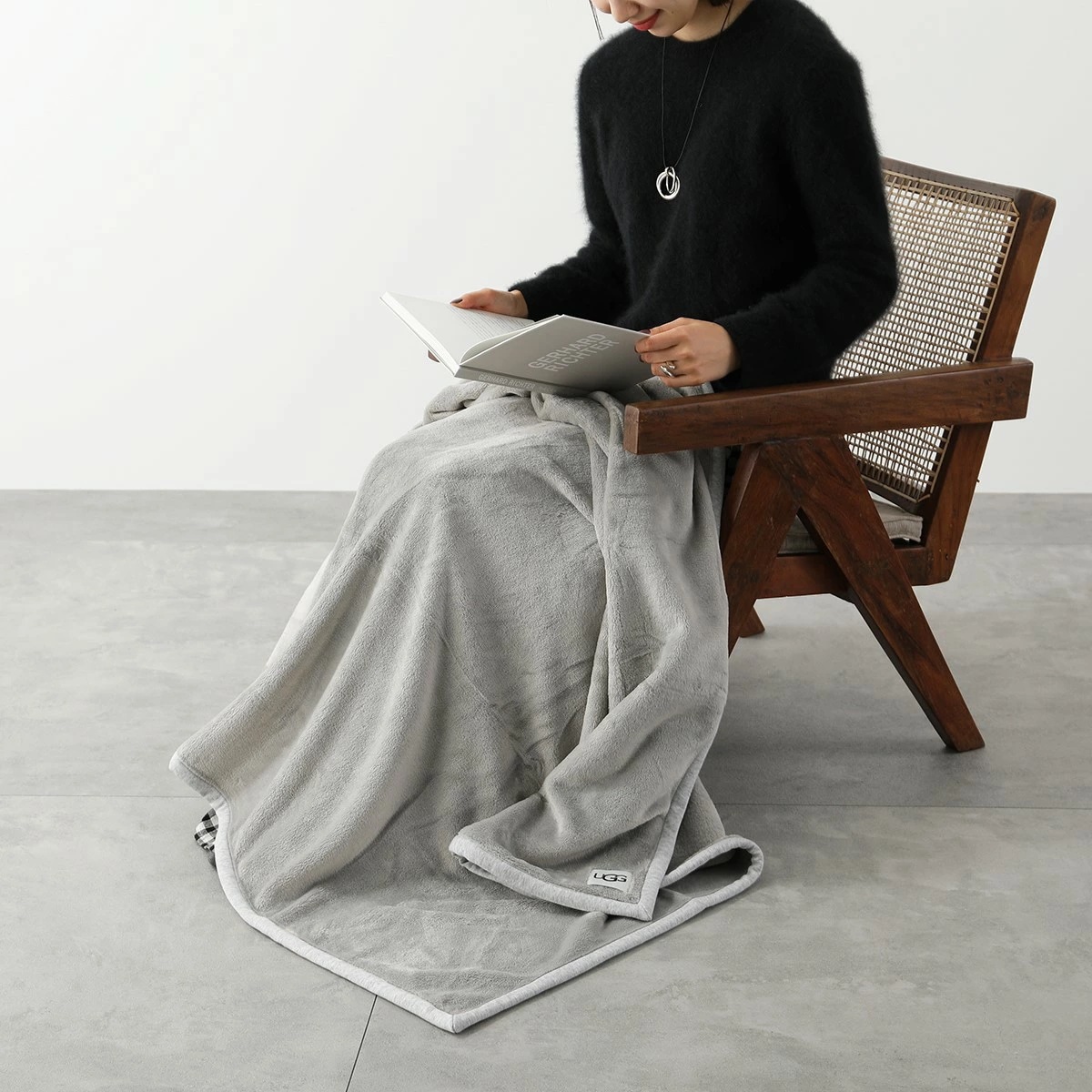 UGG アグ ブランケット DUFFIELD THROW II ダッフィールド スロー 1106011 レディース 毛布 ひざ掛け ロゴ インテリア リラックス