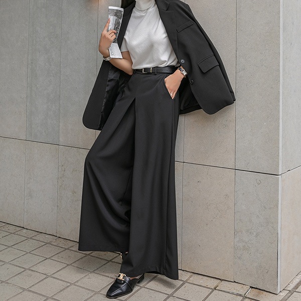 (NAK21) (M~XL) ナイスワイドフィットスラックスパンツ NK31-P-11 (NAK21) (M~XL) ナイスワイドフィットスラックスパンツ NK31-P-11