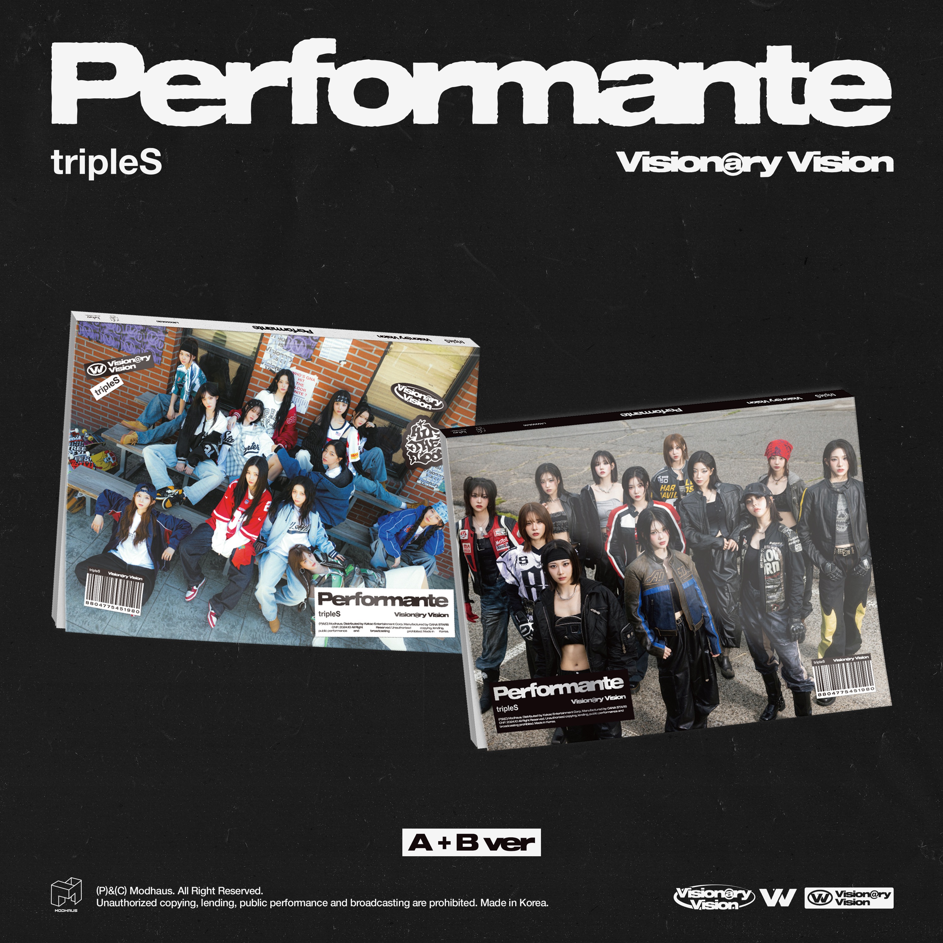 [SET] tripleS - Visionary Vision Performante (A ver. B ver.) + Free Photocard 1EA(fan-made)
