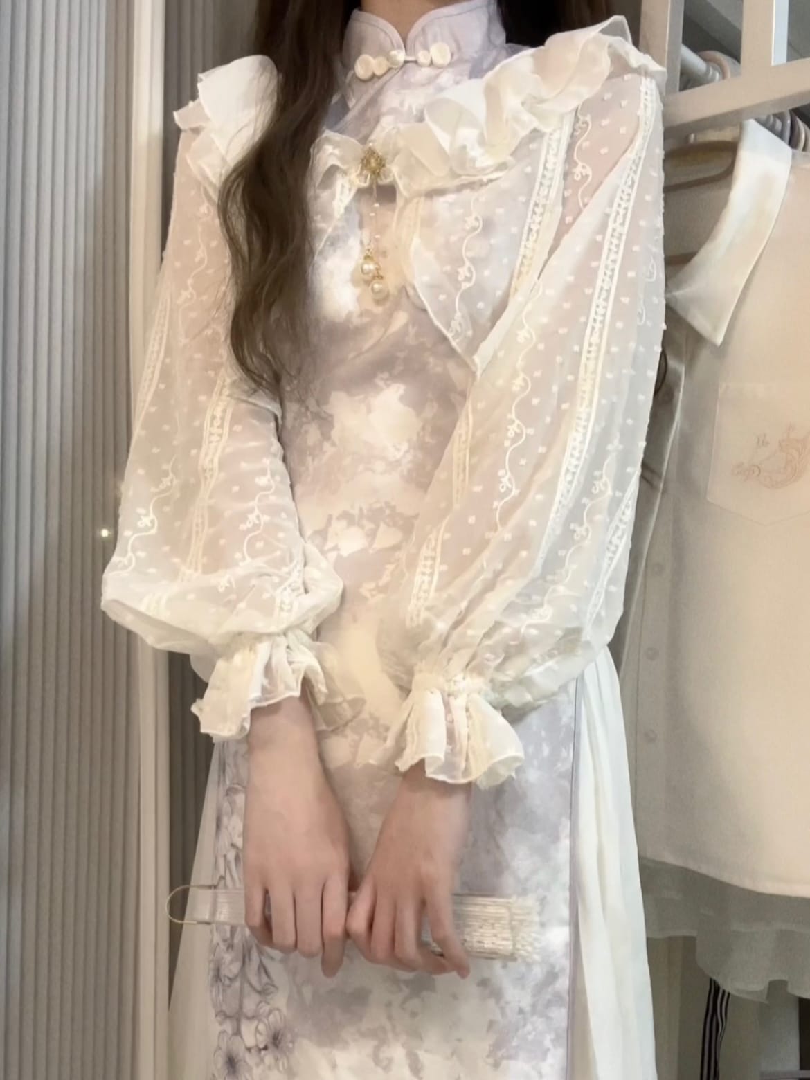 【フルセット】デザイン凌霄花cos要素新韓国チャイナドレス2点セット温婉