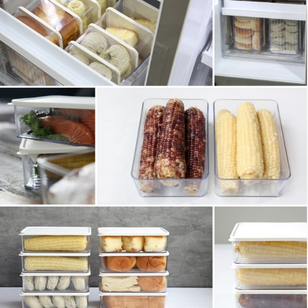 シースルー 冷凍室整理容器 深い2号 8個 セット