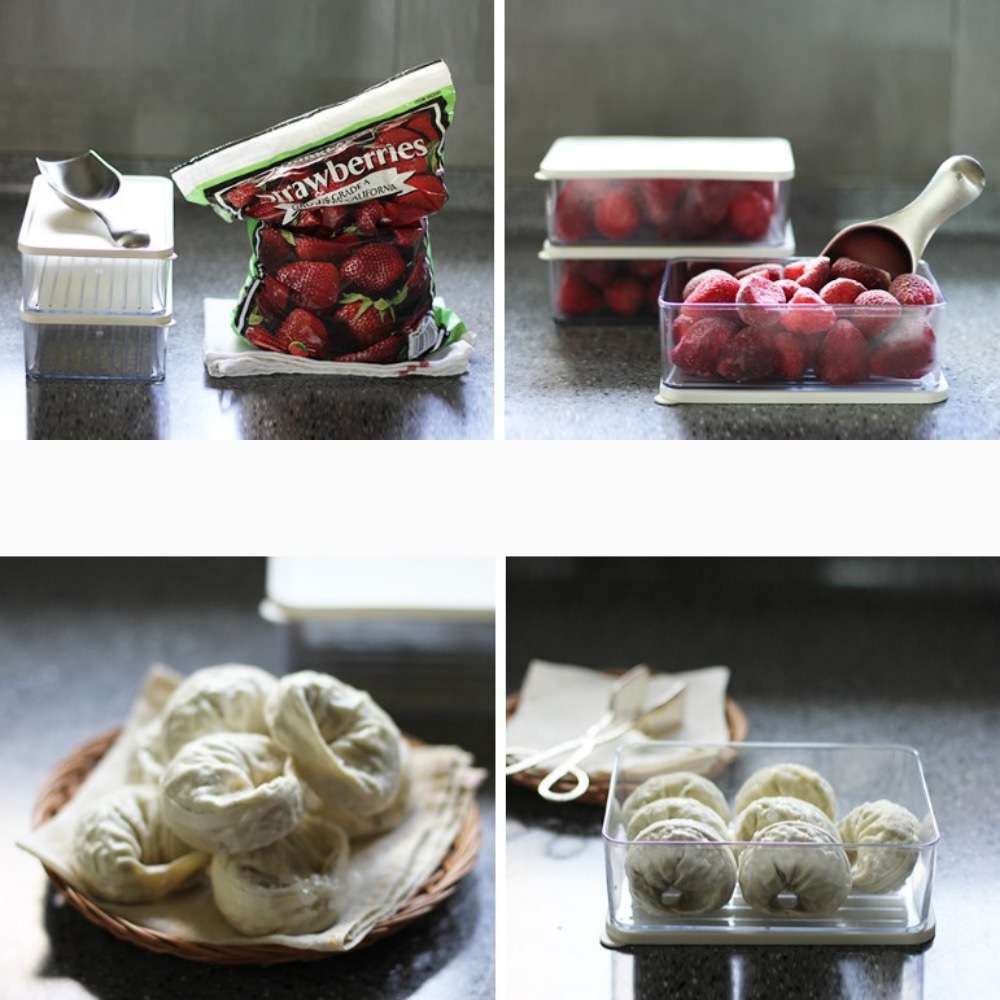 シースルー 冷凍室整理容器 深い2号 8個 セット